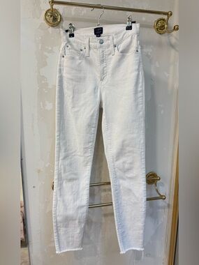 J. Crew White High-Rise Skinny Jeans
